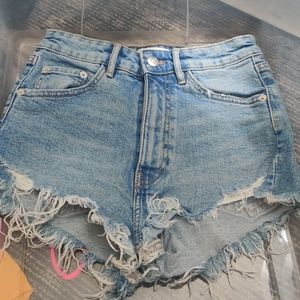 Zara Traufalic Ripped Shorts